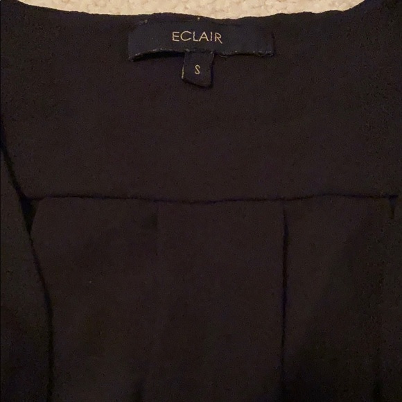 Eclair flutter sleeve blouse with neck tie - Picture 3 of 5